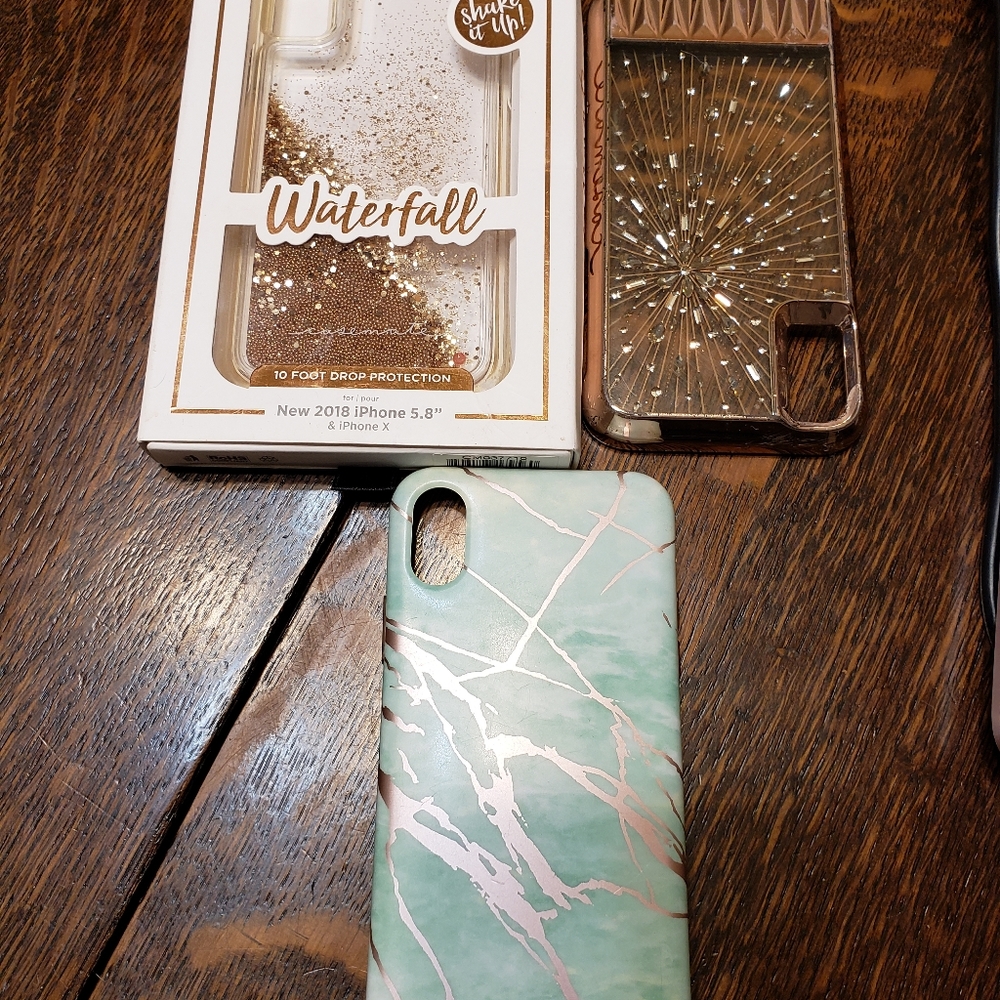 iPhone X/ 5.8" Cell Phone Cases 3ct+screen cvr